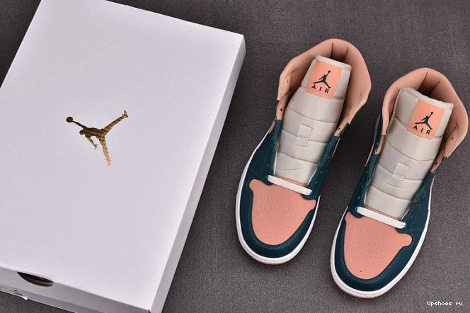 BQ6472-308 Mid  (W) Jordan Teal 1 Green Dark 1231